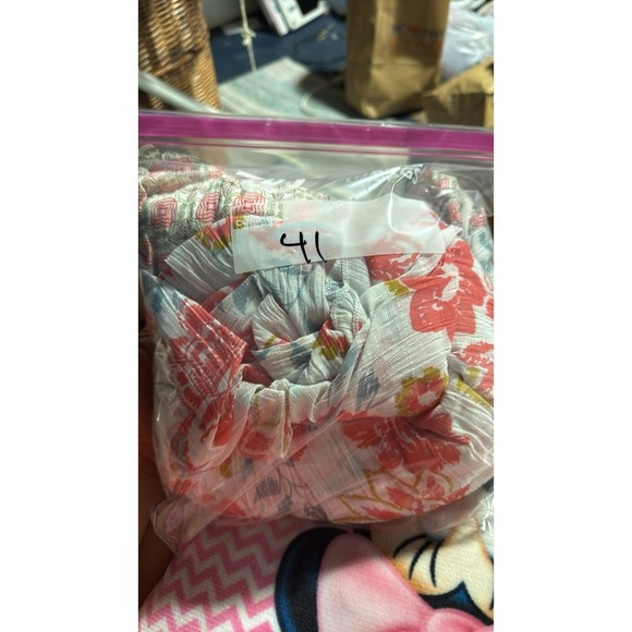 J Gee Dress Pink floral maxi dress, feminine and flirty, size S Nwot - Picture 6 of 9